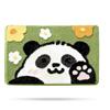 Molesun Tappeto da bagno con panda, tappetino da bagno in microfibra, antiscivolo, assorbente d'acqua, divertente motivo con animali, per camera dei bambini, camera da letto, cucina (panda, 20 x 31