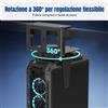Supporto case PC da scrivania, senza fori, sospeso, regolazione laterale