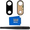 MMOBIEL Lente Vetro Fotocamera Postiore di Ricambio Compatible con iPhone 7 Plus / 8 Plus - con Adesivo Incl. pinzette e stoffa - Nero