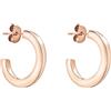 Liebeskind Berlin LJ-1652-E-20 - Orecchini a cerchio in acciaio INOX IP oro rosa, 2 cm, Acciaio inossidabile, Nessuna pietra preziosa