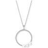 Engelsrufer Collana da donna in argento 925 con nucleo di conchiglie 32015508, 42 cm, Argento sterling, Zirconia cubica