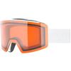Uvex ignite LG, maschera da sci Unisex adulto, white matt/orange, one size