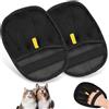 TTYSHIP® 2 Pezzi Guanto Rimozione Peli Animali, Doppia Faccia Guanto Peli Gatto per Tappeti, Divani, Vestiti (Design a Cinque Dita)