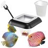 PANYI 3 in 1 Dispenser Mangime Pesci distributore Di Cibo Per Acquario Galleggiante Quadrato Anello Alimentazione Acquario Ciotola di Alimentazione per Chironomus per Pesci Rossi Ciclidi Guppy