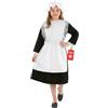 Fun Shack Vestito Cameriera Medievale Bambina - Costume Contadina per Carnevale, Abito Storico per Feste e Halloween, M