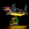BrickBling Kit di illuminazione LED compatibile con Lego 31381 Fierce Shark con un Treasure Chest (non modello), kit di illuminazione decorativa compatibile con Lego Fierce Shark con un modello di mattoni
