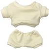 niannyyhouse Vestiti per bambole in peluche, 20 cm, abbigliamento sportivo, felpe, pantaloni per bambole (beige, 20 cm)