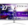 Philips Evnia 8000 27M2N8500/00 Monitor PC 67,3 cm (26.5) 2560 x 1440 Pixel Quad HD QD-OLED Bianco GARANZIA ITALIA