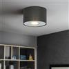 Licht-Erlebnisse Faretto spot da soffitto per interni Point stile moderno rotondo nero carbone Ø13 cm GU10 ideale per il soggiorno, zona di ingresso