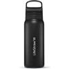 LifeStraw Go Series - Borraccia isolata in acciaio inox con filtro acqua per viaggi e uso quotidiano. Rimuove batteri, parassiti e microplastiche, migliora il sapore, 700ml, Nordic Noir (nero)