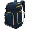 Hp hope Borsa per scarponi da sci con scomparto per casco, zaino da sci con borsa per casco, borsa per sci, scarponi da sci, snowboard, trekking, campeggio, arrampicata, 70 l, blu
