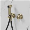 neoro F set miscelatore in acciaio inox, con set doccetta bidet, BN0767FBC#Set9, F champagne spazzolato [Rubinetteria Bagno > Bidet / Set Doccetta WC]