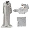 HOME DECO FACTORY MANTA C/MANGAS GRIS 140x180 CM
