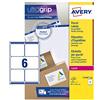 Avery L 7166-250 Parcel Labels Per stampanti Laser, 99,1 x 93,1 mm, 6 etichette Per foglio A4, 250 fogli
