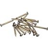 QUARKZMAN 15Pz Chiodi in Ottone 2.8x30mm(DxL) Chiodi per Quadri Muro Testa Rotonda Piccoli in Ottone Hardware per Progetti Fai da Te in Legno Scatole Decorative Casa, Tono Bronzo