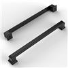 Amerdeco Lega di Zinco Maniglie per Mobili da Cucina mobili da cucina per mobili,192mm,Nero,6 pezzi