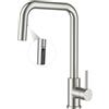 FORIOUS Rubinetto da cucina, Rubinetto miscelatore cucina con doccetta estraibile, Rubinetto lavello cucina 360° rotante, miscelatore monocomando acqua calda e fredda, Acciaio Inossidabile