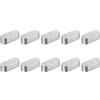 QUARKZMAN 10pz Chiave a Piuma Estremità Rotonda, 10x8x25mm Chiavette Elastiche Acciaio Inossidabile Professionale Chiavetta Parallela per Albero Trasmissione per Industria Meccanica Fissaggi