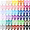 Cinaci confezione da 120 fermagli in 30 colori assortiti, antiscivolo, fermagli per capelli a scatto in metallo fai-da-te da 5 cm, accessori per capelli per neonati, bambini, adolescenti, bambine e