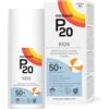 P20 Bambini - Formato Risparmio 200 ml, Crema Solare SPF50+ per Bambini, Protezione fino a 10 Ore, Resistente all'Acqua fino a 3 Ore, Senza Profumo, Dermatologicamente Testata, per Pelli Sensibili
