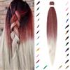 ShowJarlly Extension per capelli sintetici pre-elasticizzati, 30 pollici, 1 confezione da 1 extension da intrecciare, professionali, morbide (sintetico)