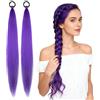 VPB Extension per Treccine Africane Donna, 26 Pollici Capelli Sintetici Pre-Allungati Morbidi, Capelli da Treccia Lunghi per Cosplay, Feste e Acconciature (Viola Scuro)