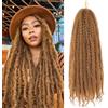 Enbeautiful Marley Twist Hair 24 Inch 8 confezioni Marley Twists Braiding Hair Long Cuban Twist Hair Pre Fluffed Afro Kinky Curly Twists Uncinetto Hair Synthetic Marley Braids Extensions,27#