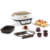 Tefal Macchina per torta intelligente, 5 programmi automatici, regolazione ideale della temperatura e del tempo, stampo in alluminio antiaderente, 6 stampi per muffin Creabake, Cake Factory KD804910