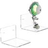 Sezanrpt Piccoli scaffali da parete trasparenti da 10 cm, spessore 4 mm, in acrilico, per figurine, piante, telecamere di sicurezza, altoparlanti, a prova di umidità, confezione da 2