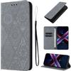 LSPCASA Custodia con Xiaomi Poco X7 Pro 5G 6,67 Pollici Premium Pelle PU Flip Protettiva Cover Con Slot Per Schede e Funzione Supporto Custodia Cover Portafoglio con Xiaomi Poco X7 Pro 5G-Grigio