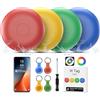 FUYAOSC Air Tracker Android 4 Pack, IP67 Impermeabile Smart Tag Individuatore chiavi compatibile con Google Find Hub APP (Android Solo) Bluetooth Tag Key Finder per Bagaglio/Portafoglio/Valigia/Borse