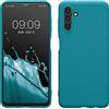 kwmobile Custodia Compatibile con Samsung Galaxy A04s Cover - Back Case per Smartphone in Silicone TPU - Protezione Gommata - petrolio matt