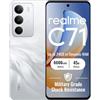 realme C71 4G Smartphone 8+256GB, Cigno Bianco, Schermo 6.67 pollici, Refresco a 120 Hz, Caricamento 45W Rapido, Batteria 6000mAh, Fotocamera de 50MP, Powerful 8 Core Processor, IP54