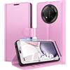 Eirltiy Cover per Honor Magic 7 Lite Portafoglio Pelle PU Premium, Custodia Scomparti Carte Antiurto Protettiva Case con 1 Vetro Temperato, Rosa