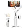 hohem iSteady V3 Stabilizzatore Smartphone - Stabilizzatore cardanico a 3 assi, tracker AI magnetico, controller rimovibile, asta estesa e treppiede integrati, pieghevole, per streaming live, vlog