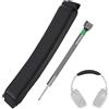 MMOBIEL Fascia di Ricambio per Bose QuietComfort 35, 35 II (QC35, QC35 II) / Bose QuietComfort 45 (QC45) Over-Ear Cuffie di MMOBIEL - Fascia di Ricambio per Proteine PU - Nero