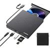 ORIGBELIE Lettore CD Esterno per PC Portatile, Sottile USB 3.0 Type-C CD/DVD +/-RW Masterizzatore DVD Externo, Plug & Play Unità DVD Esterna per Laptop Desktop PC Windows 11/10/8/7/XP/Vista Linux Mac
