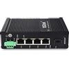 10Gtek 5-Port Industrial DIN-Rail Ethernet Switch Hutschiene, IP40, 1x Gigabit SFP Slot mit 20-km SFP Transceiver, G0104i, DIN-Rail Mount（Power Supply is Not Included）