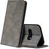 ZONNAVI Cover per Samsung Galaxy S10e, Flip Custodia Pelle PU con [Slot Cart] [Supporto Stand] [Magnetica], Cover a Libro Portafoglio per Samsung Galaxy S10e (Grigio)