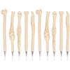 KKTICK 10 Pezzi penne a sfera a forma di osso, Penne a Forma di Osso Della Novità Creativa, Inchiostro blu o nero 0.5mm Nib, Ideale come regalo per medici, artisti e cancelleria da ufficio, Durevole