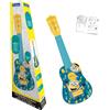 Lexibook Universal Cattivissimo me 3 Minions, La mia Prima Chitarra, 6 corde in nylon, 53 cm, guida inclusa, Blu/Giallo, K200DESLXB