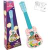Lexibook Disney Moana Vaiana Oceania Maui La mia Prima Chitarra, 6 corde in nylon, 53 cm, guida inclusa, Blu / Giallo, K200VNLXB
