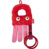 Sigikid RedStars 42920, giocattolo per bambini con sonaglio e anelli: afferrare, scoprire, giocare, per bambini dalla nascita, articolo 42920, rosa-rosso, 18 x 8 x 2 cm
