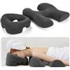 Strixorn Cuscino per il viso massaggiante con supporto per il torace Cuscino professionale per il viso per saloni di bellezza e SPA Cuscino combinato per la posizione dello stomaco con design Ergo Grigio scuro
