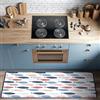CREARREDA Tappeto Cucina Mordibo Antiscivolo Lavabile Antimacchia, Passatoia Cucina Assorbente Made in Italy, Runner Cucina Tappetino Multiuso in Gomma Porosa Ideale per Ingresso, Bagno e Doccia
