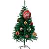 Avilia Albero di Natale Artificiale di 210 cm con 1078 Rami, Base in Ferro e Innesto Facile Ø 112 cm | Decorazione Natalizia | Albero di Natale per Interni ed Esterni, Verde