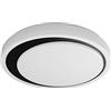LEDVANCE Applique e plafoniera LED intelligente per interni con tecnologia WiFi, colore della luce variabile (3000K-6500K), nero, 480mm, compatibile con Google e Alexa, SMART+ WIFI ORBIS MOON