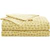Betsey Johnson - Set di lenzuola per letto matrimoniale, setoso e leggero, resistente allo sbiadimento e alle pieghe (giallo campo di girasole, Queen)