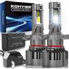 KOHYIER Lampadina LED H4, 40000LM 180W 800% Ultra Luminosa, 6500K Bianco 12V 24V Plug & Play Lampadine 9003 HB2 Hi/Lo LED, Confezione da 2