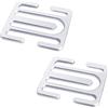 VPB 2Pz Clip Bloccaggio Auto Metallo,Universale Regolatore della Cintura di Sicurezza Dell'auto,Metallo Serratura Fissaggio Cintura Sicurezza,Clip per cinture per Adulti,Bambini,Donne incinte